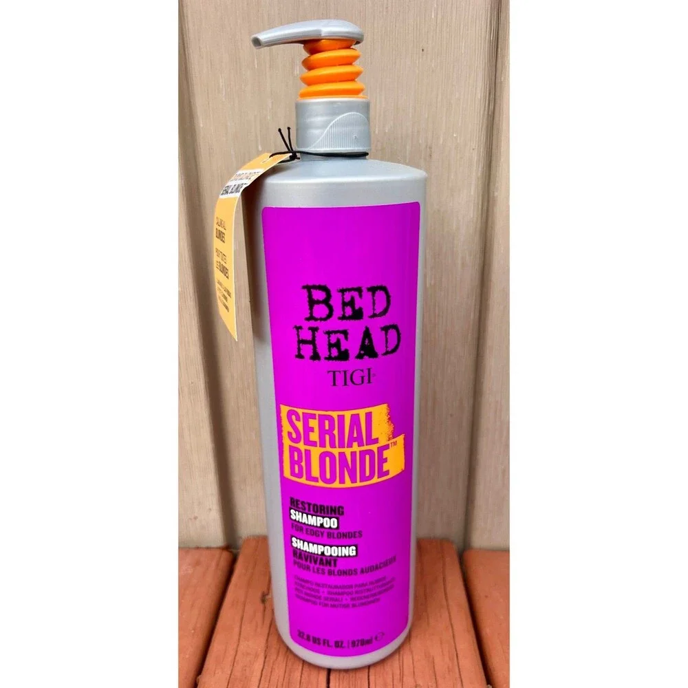 TIGI Bed Head Serial Blonde Restoring Shampoo Extra Large 32.8 oz Bottle